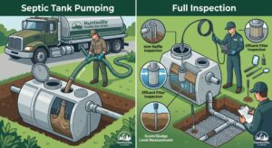 What Makes Huntsville Septic Tank Pumping Different From a Full Inspection?