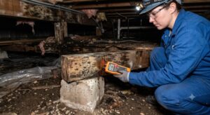 What Moisture Readings Reveal Before Crawl Space Repair Begins